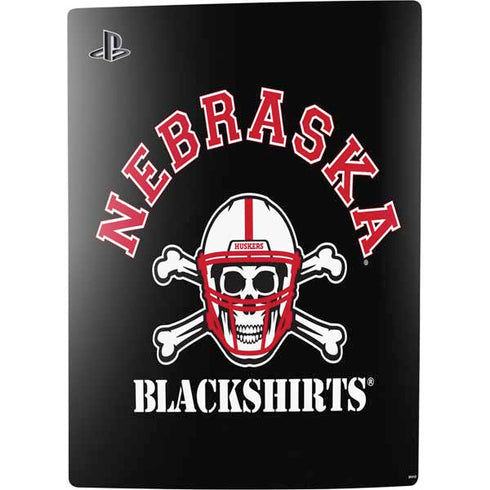 University of Nebraska Blackshirts PS5 Digital Edition Console Skin